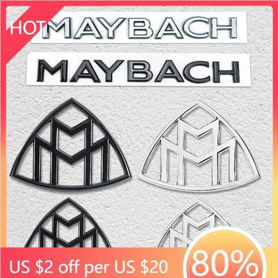 New 2025 Hot 3D 1pcs Car Rear Trunk Letters Emblem Badge Logo Stickers for Mercedes Benz MAYBACH Letter Decal S400 GLS Body Rear