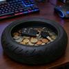Creative Mini Tire Storage Tray Multi-Function Desktop Organizer Decorative Holder  Garage