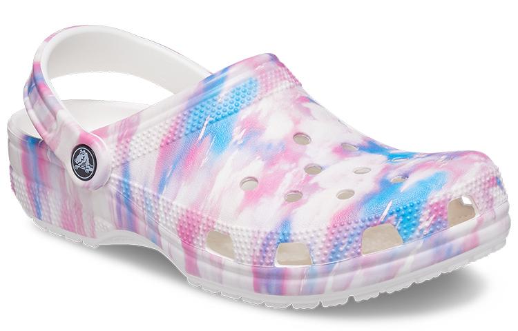Crocs Classic Casual Unisex White Pink Blue Sandals 'White Pink Blue' 207567-94S