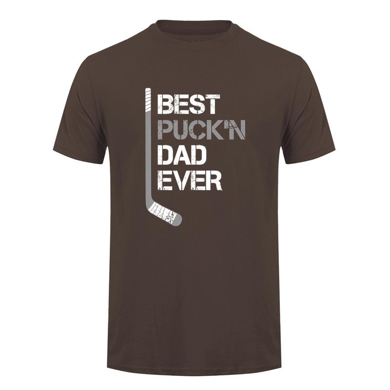 Funny Fathers Day Hockey Dad Best Puckin Dad Ever T Shirt Dad Gift Tshirts Sports Gift Da687