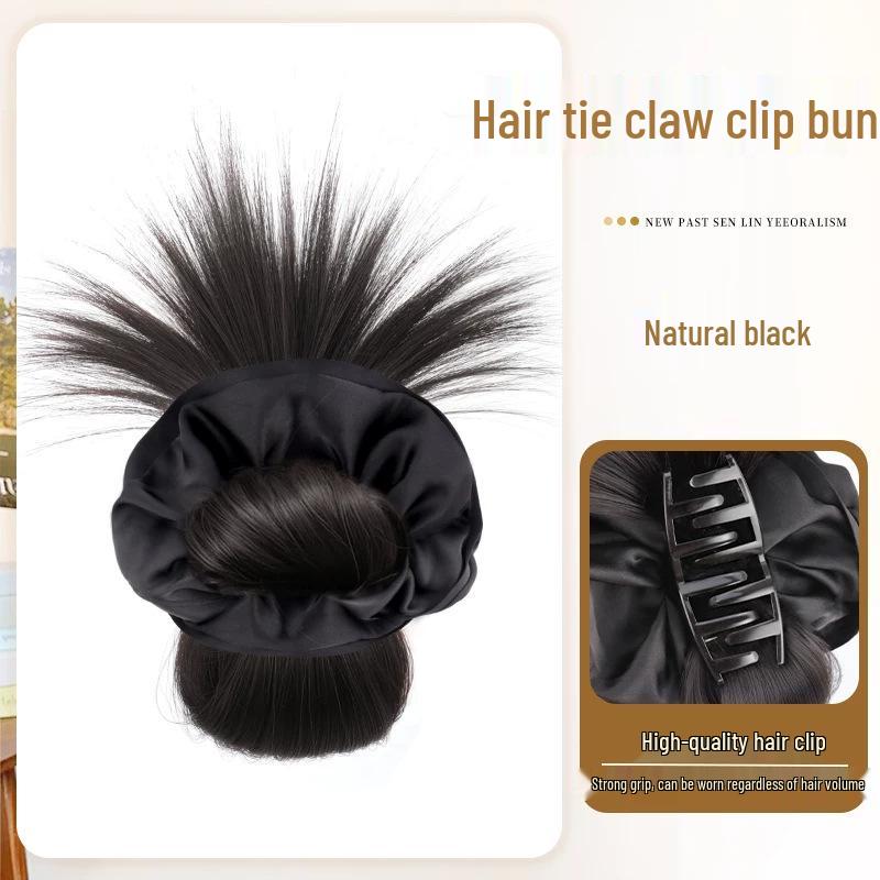 Women's Natural-Look Hair Bun Claw Clip - Lazy Low Bun Styling Tool