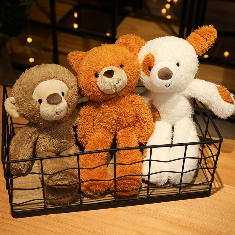 Big-headed Animal Doll Plush Toy Rag Doll Child Soothing Companion Doll Children's House Decoration Wedding Cast Gift for Girls