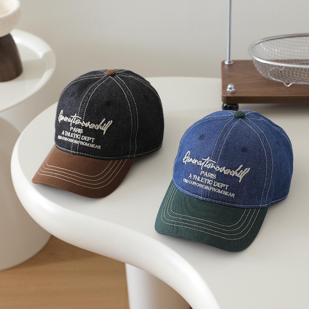 Kids' Denim Baseball Cap - Boys & Girls Spring/Autumn Fashion Sun Protection Hat