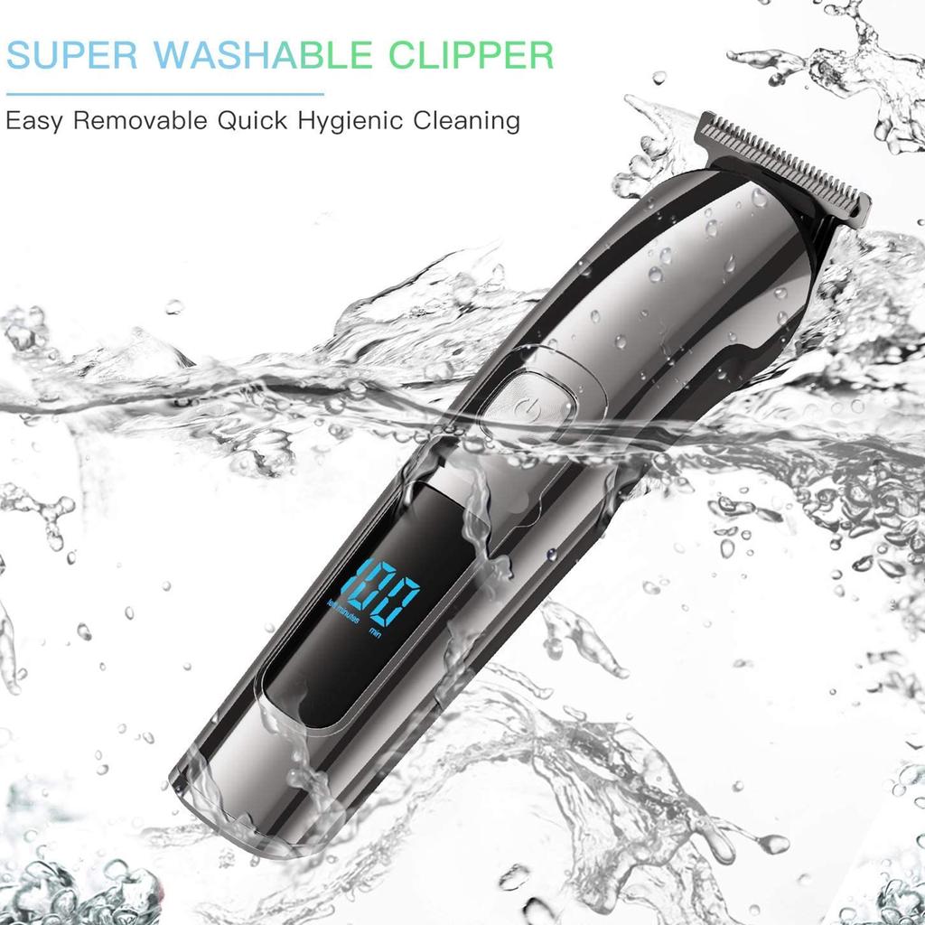 All In One Hair Trimmer For Men Face & Body Grooming Kit Beard Hair Clipper Electric Shaver Washable Trimer Nose