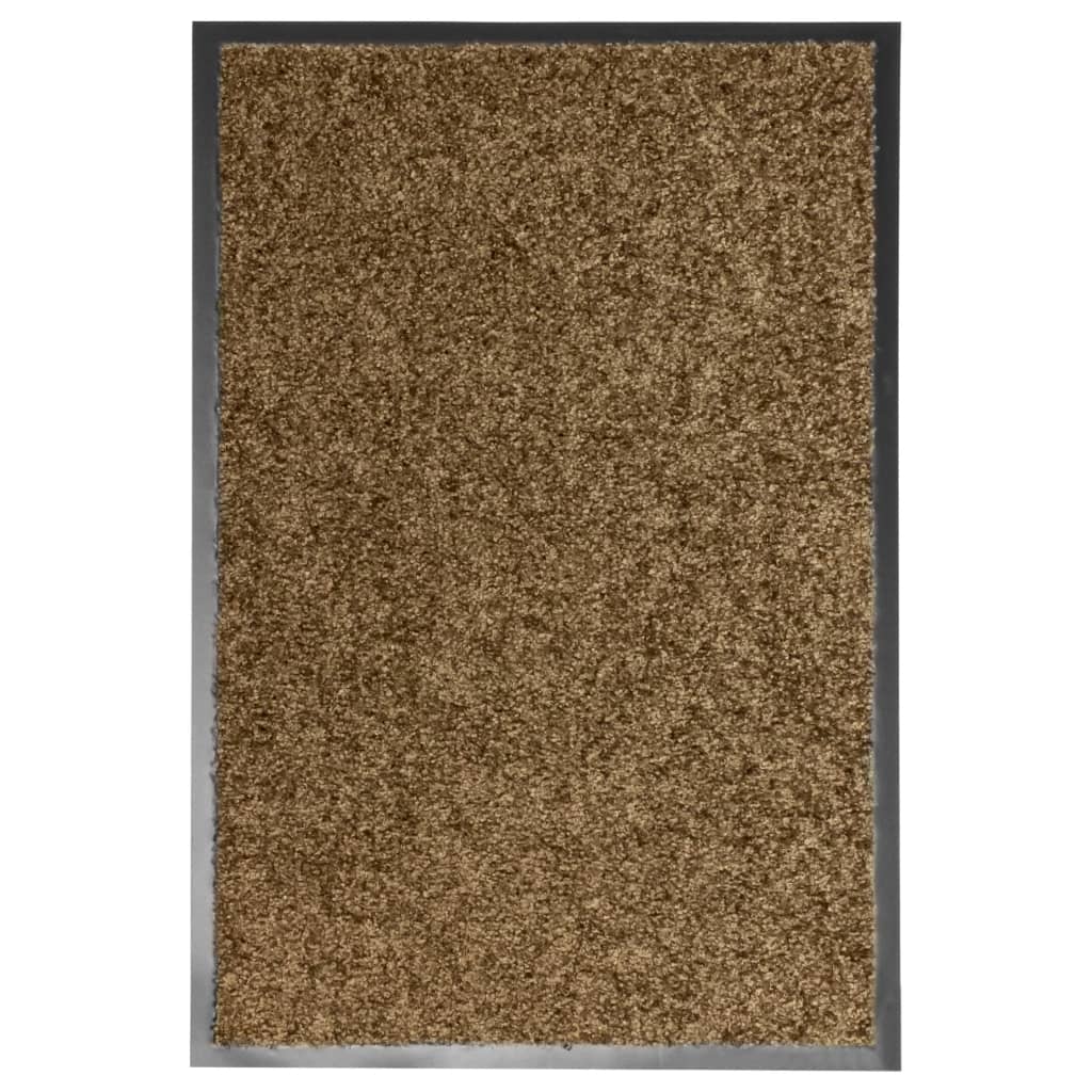 Washable Doormat Brown 40x60 Cm