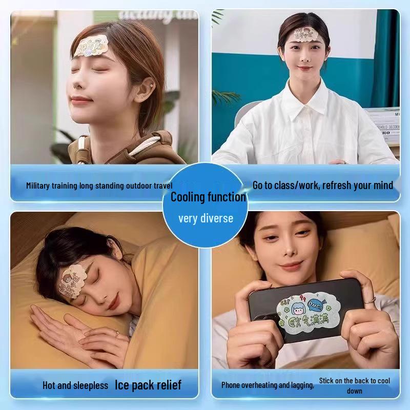 10-Pack Newcomer Exclusive Cartoon Cooling Patch for Phones - Free Shipping