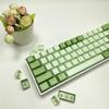 Taiwan Matcha Themed H61 Mini Mechanical Keyboard with Blue Switches, Wired/Wireless, Hot-Swappable, Traditional Chinese Pinyin Layout