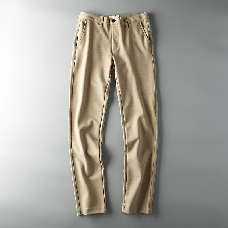 Label Cutting Cattle Goods Handsome Silm Tapered Casual Pants