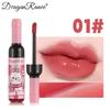 DragonRanee Cross-border Exclusive Wine Bottle Tinted Lip Gloss - Moisturizing, Long-lasting, Matte & Sweat-proof Lipstick with Water Lip Glaze.