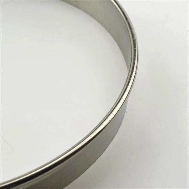 Round Stainless Steel Cake Molds Mousse Cake Tart Circle Mold Pizza Dessert DIY Decor Mould Tart Ring Kitchen Baking Tool