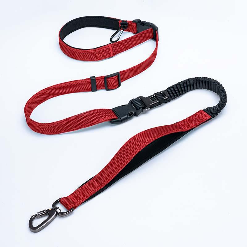 

Dog Leash Running Dog Walking Rope, Waist Leash Crossbody Medium and Large Dog Telescopic Explosion-proof Reflective Rope 136*2.5cm красный