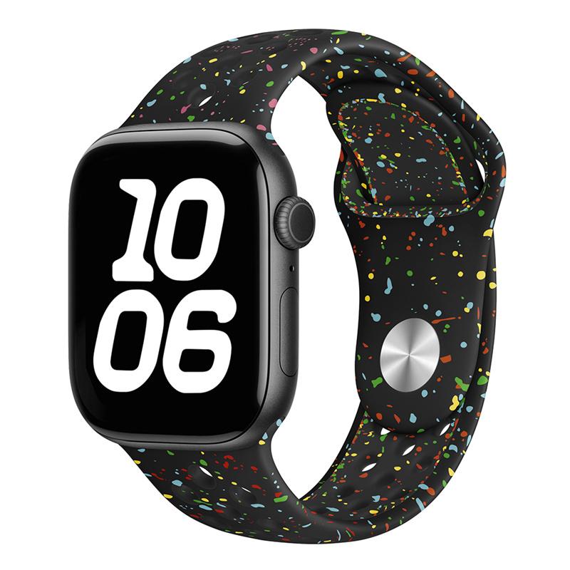 For Apple Watch Band 46mm 45mm 41mm 49mm 44mm 42mm 40mm Breathable Silicone bracelet correa Series11 10 9 8 SE 7 6 5 4 Ultra 3 2 Strap