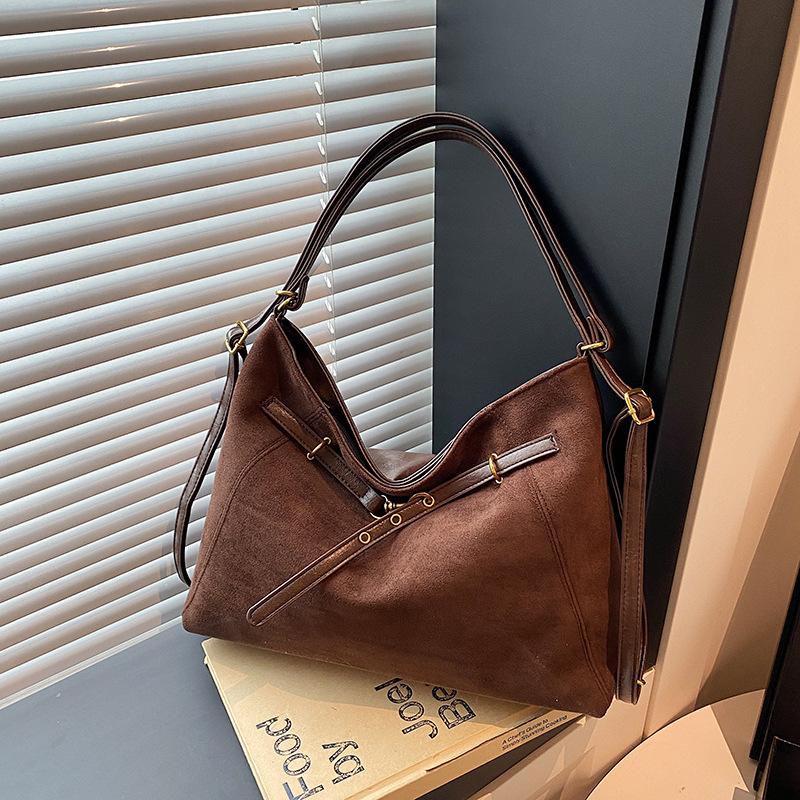 2025 New Suede Tote Bag for Women, Large Capacity Fashion Shoulder Bag, Versatile Casual & Work Bag