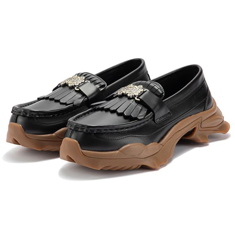 Puma Palomo X Nitefox Loafer Skinn Casual Sportssko Unisex Loafers Svart 388441-01