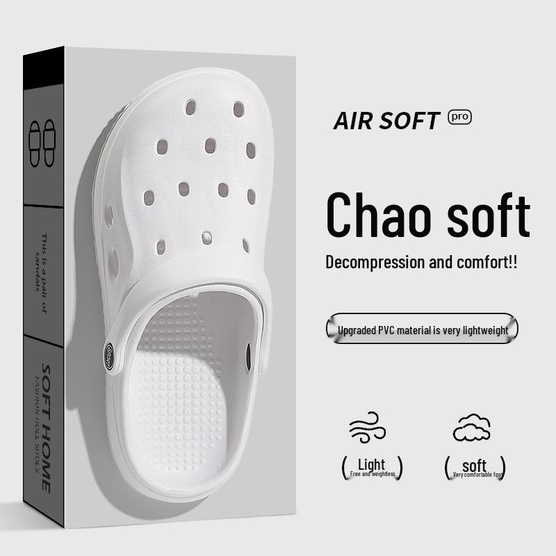 Herren Rutschfeste Geruchshemmende Zehengeschlossene Strandsandalen