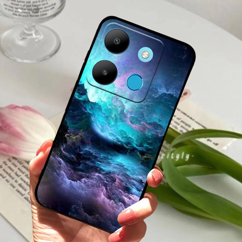 For Infinix Smart 7 Case Luxury Silicone TPU Soft Phone Black Cover Cases For Infinix Smart7 X6515 Funda Protector Coque Capa