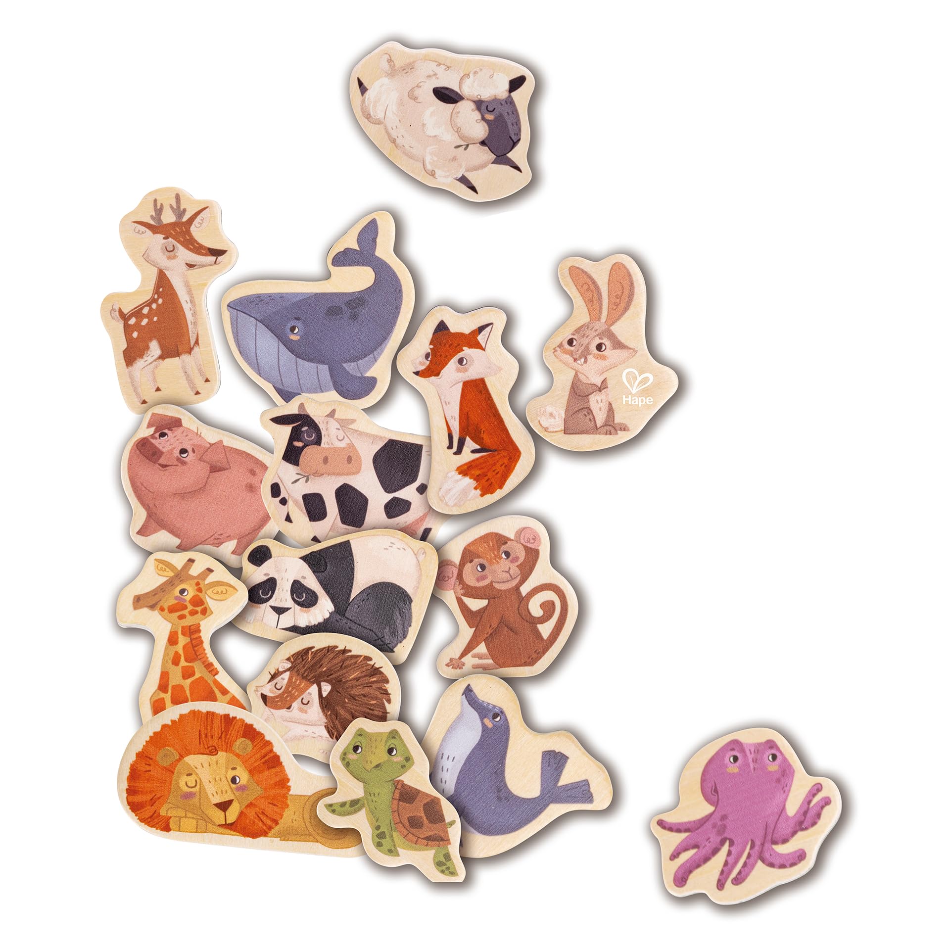 

Hape Деревянный магнит с животным x x см Возраст от 3 лет Деревянная игрушка для ролевых игр E2002 24.3 24.3 4.1