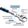 10-Inch Extendable 5-in-1 Multifunctional Ratchet Wrench for Plumbing and Air Conditioning