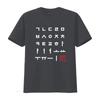Mens Korean Alphabet Hangul Matrix T Shirt Black Large vintage Washed homme Versatile Breathable Soft streetwear Stylish