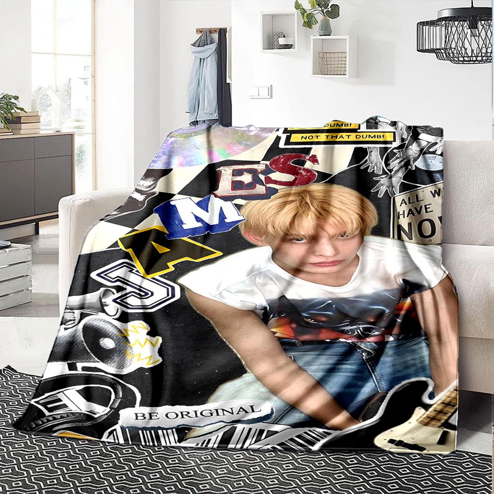 Music Rebellion Flannel Blanket Super Soft Warm Cozy Blanket For Sofa Bed Office Travel Allseason Home Decor Gift
