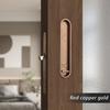 Pocket Door Wooden Sliding Door Lock Sliding Door Lock With Side Handle Balcony Kitchen Bathroom Invisible Door Hook Lock