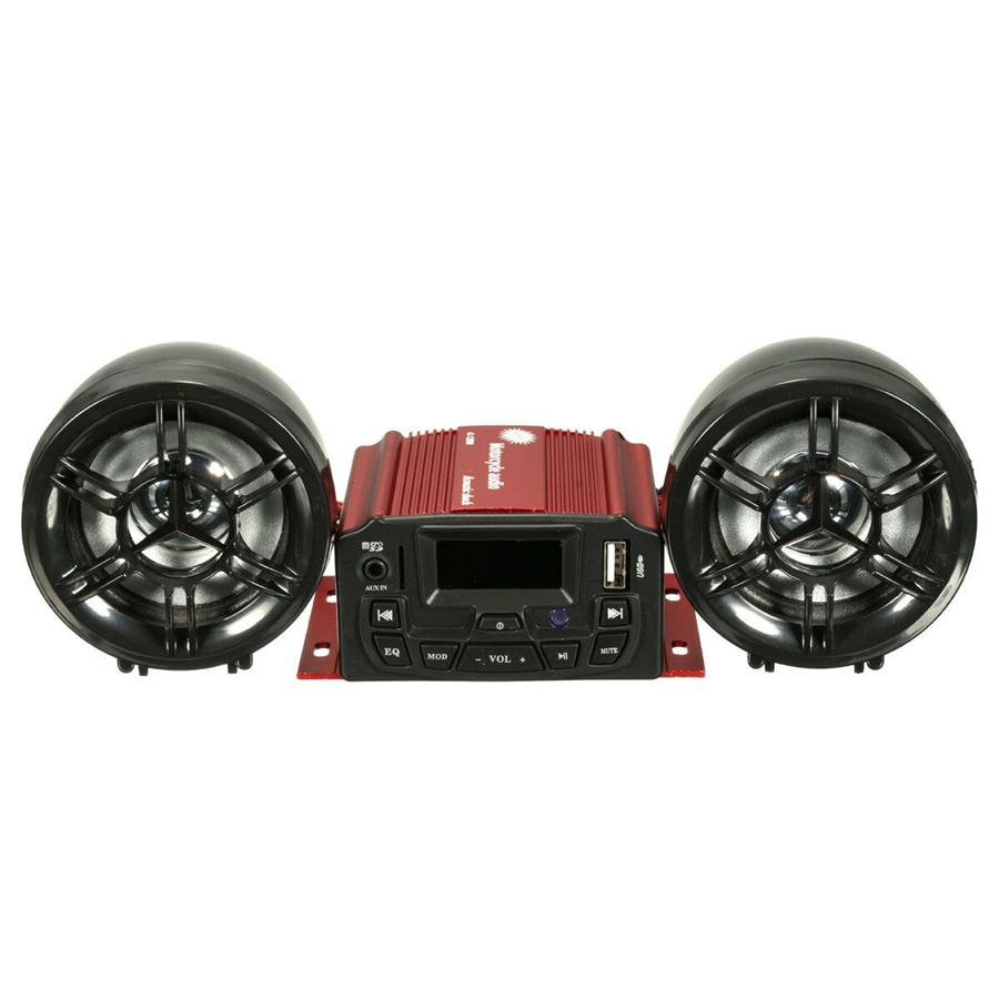 Motorcycle Audio Music Speaker Amplifier Stereo Sound System With Remote Control