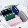 New Fashion Corduroy Makeup Bag for Women Portable Striped Cosmetic Bag Travel Organizer Toilet Bag Student Pencil Case