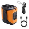 Portable Waist-Mounted Fan 10000 mAh USB Interface LED Lighting Neck-Mounted Fan 5-Speed Strong Wind Cooling Fan