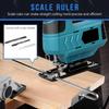 45 Degree Tilt Angle Electric Jigsaw Portable Multi-Function Woodworking Power Tool Small Rechargeable Cutting Machine