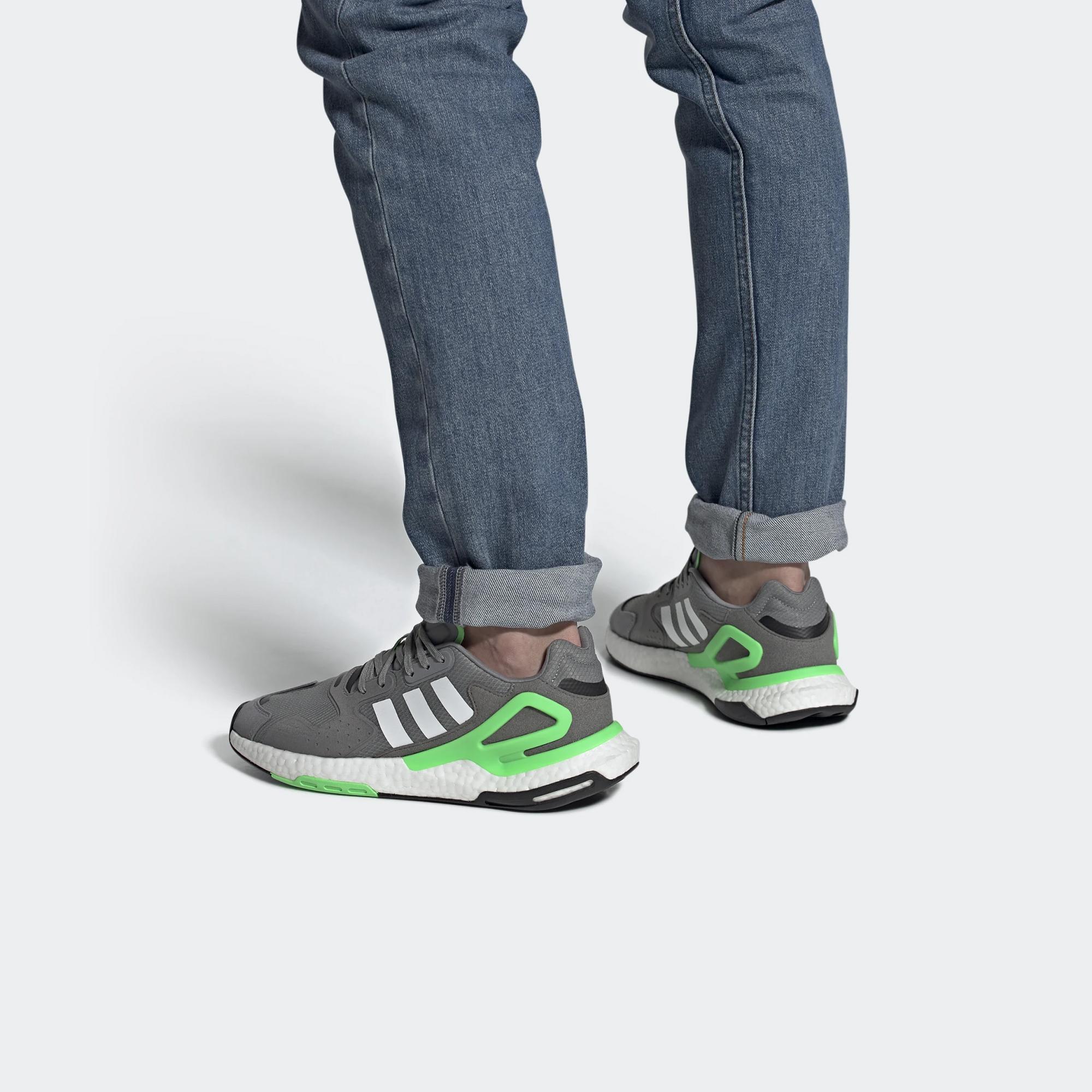 Adidas Day Jogger Grey Green Мужские кроссовки Grey-Three Cloud-White Grey-Four FW4868 37⅓ — фото 7