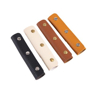 1Pc Luggage Bag Handle Wrap Pu Leather Cover Bag Accessory Shoulder Strap Pad