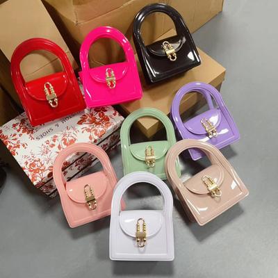 2025 Spring/Summer Jelly Mini Crossbody Bag - Trendy, Versatile Chain Bag for Women and Kids