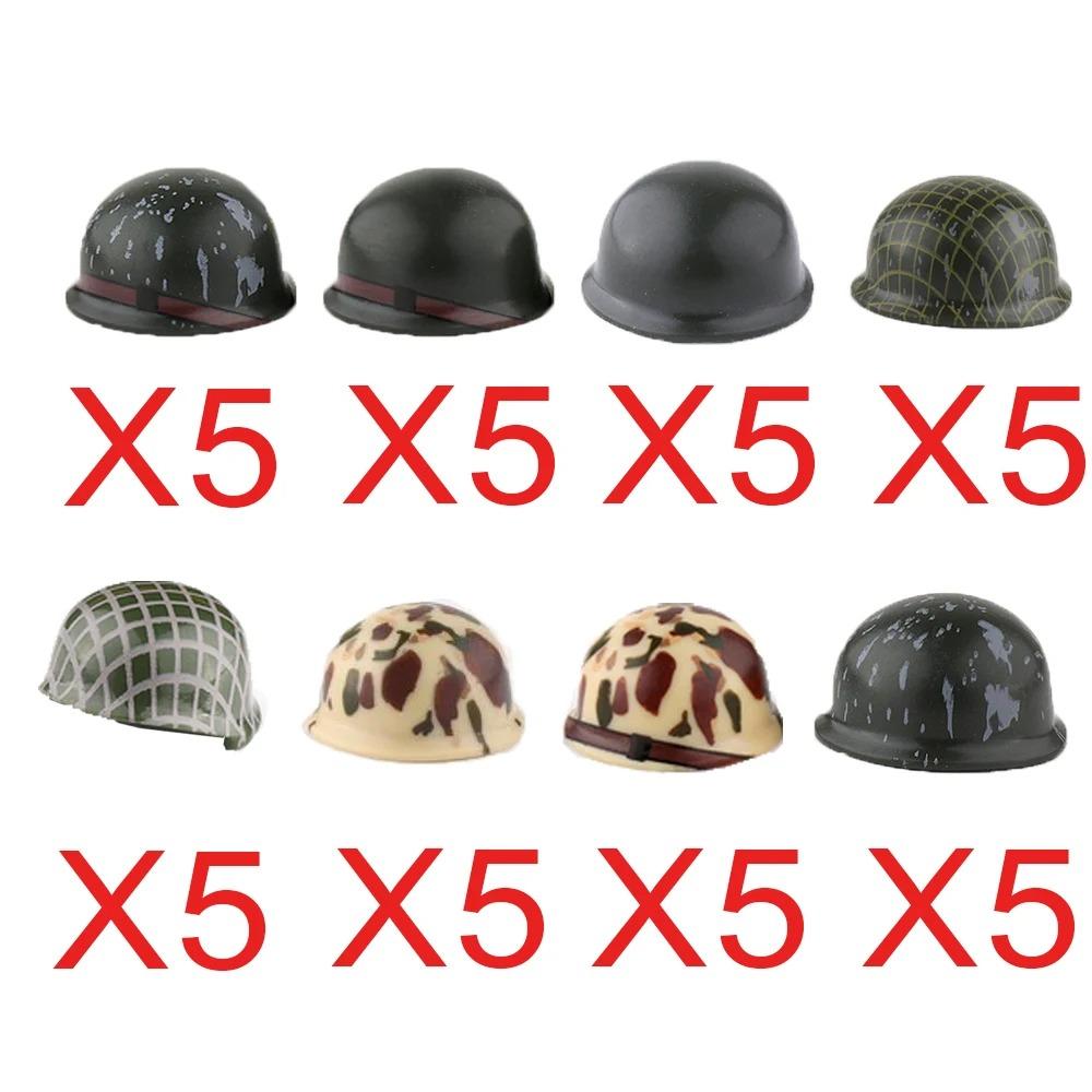 USSR USA UK Japanese Military Building Blocks Accessories Character Soldier Helmet Toy Hats And Helmets Mini Brick Army S022 DIY