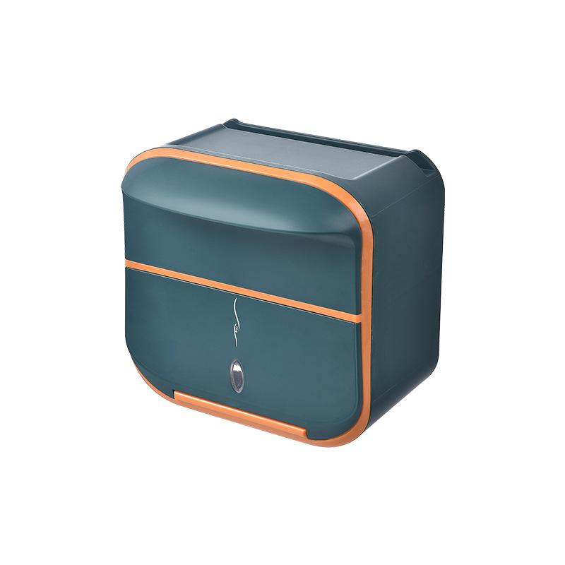 

Коробка для туалетной бумаги, настенная коробка для салфеток, водонепроницаемый ящик для туалетной бумаги, стойка для хранения рулонов туалетной бумаги зелёный