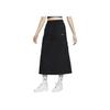 New Nike Sportswear Essential Women's Mid Rise Woven Cargo Midi Skirt Black FV7504-010