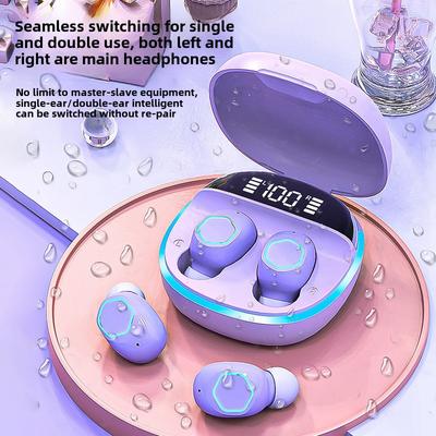Los nuevos auriculares inalámbricos Bluetooth M13 5.2 con pantalla táctil digital inteligente y cancelación de ruido.