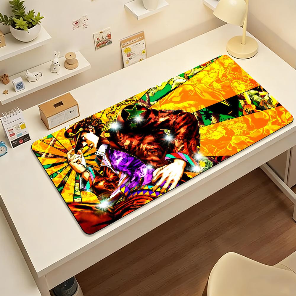 Tapis de Souris JoJo's Bizarre Adventure Caoutchouc Antidérapant Tapis de Souris pour Ordinateur Portable Tapis de Bureau Décoration pour Gamers