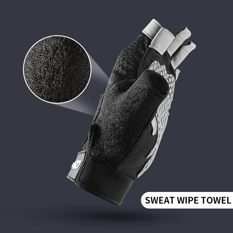 Durable And Safe Gym Gloves Heavyweight Sports Exercise Weight Lifting Gloves Body Building Training Sport Fitness Gloves For Fiting Cycling