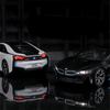1/22 BMW I8 New Energy Car Alloy Sports Car Model Diecast Metal Racing Car Vehicles Model Simulation Sound Light Childrens Toys Gift