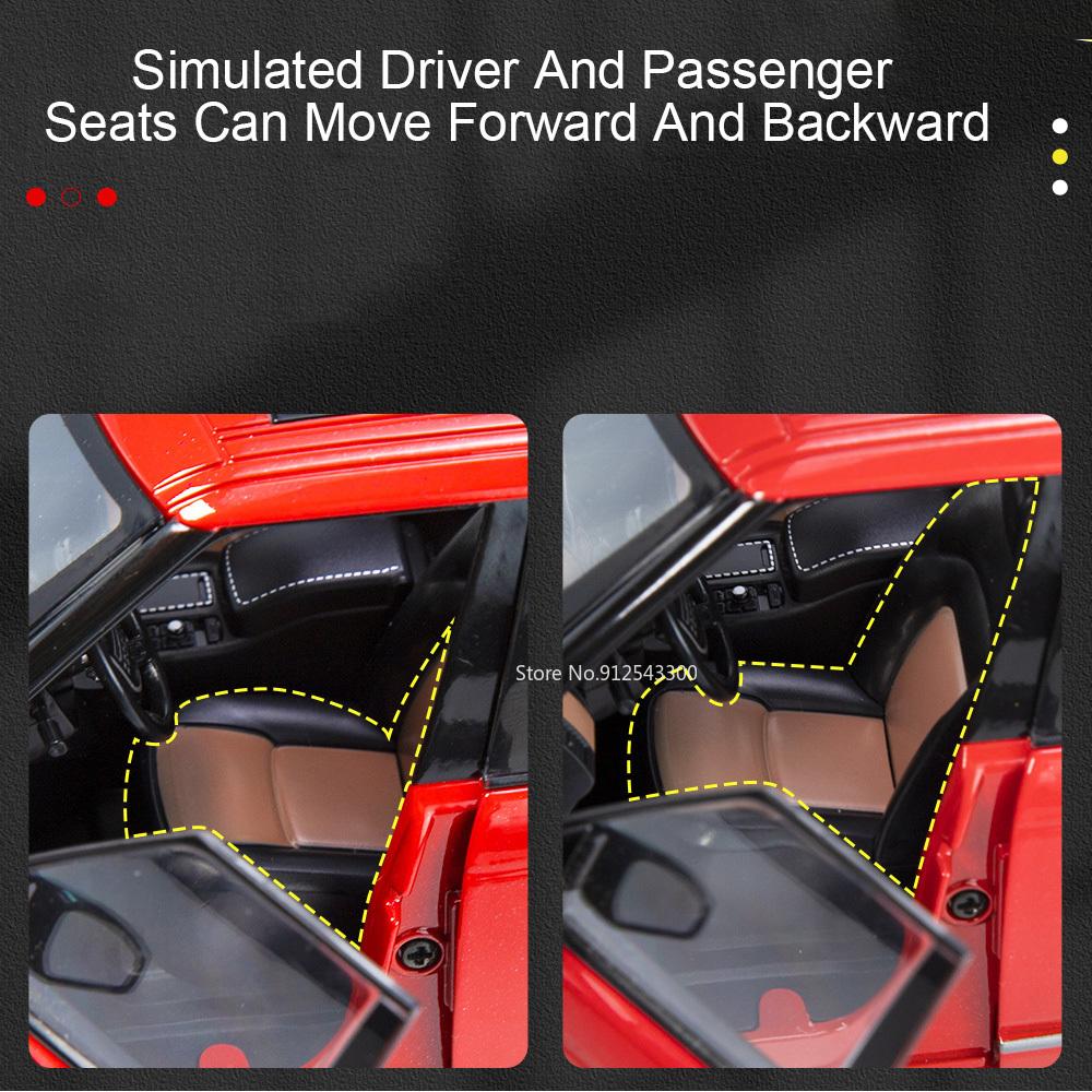 Large 1:18 Land Rover Range Rover LC300 Car Model Toy Music Light Shock Absorption SUV Metal Diecast Models Christmas Present