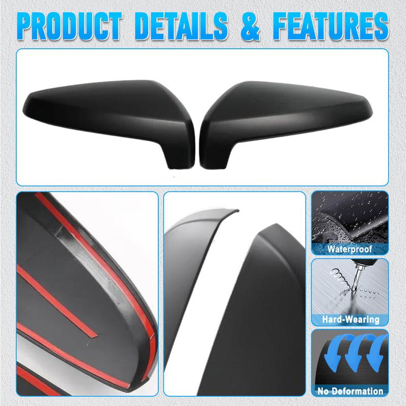 2PCS Car Rearview Side Mirror Cover Door Wing Rear View Cap Trim Sticker for Isuzu D-Max    2024