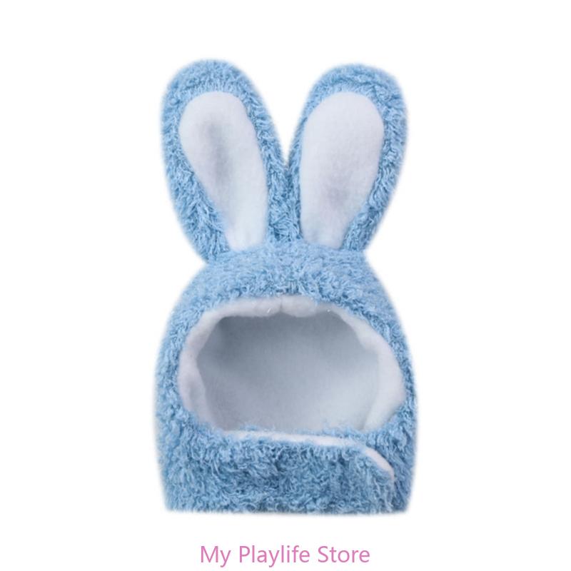 Funny Pet Dog Costume Warm Rabbit Hat New Year Party Christmas Cosplay Accessories Photo Props Headwear