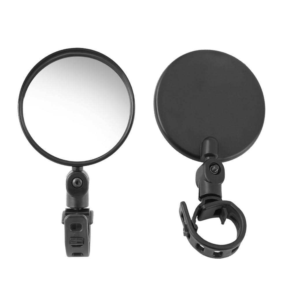 WANJICHENRUI Bicycle Rearview Mirror, Round, 360 Degree Rotation, Road Bike