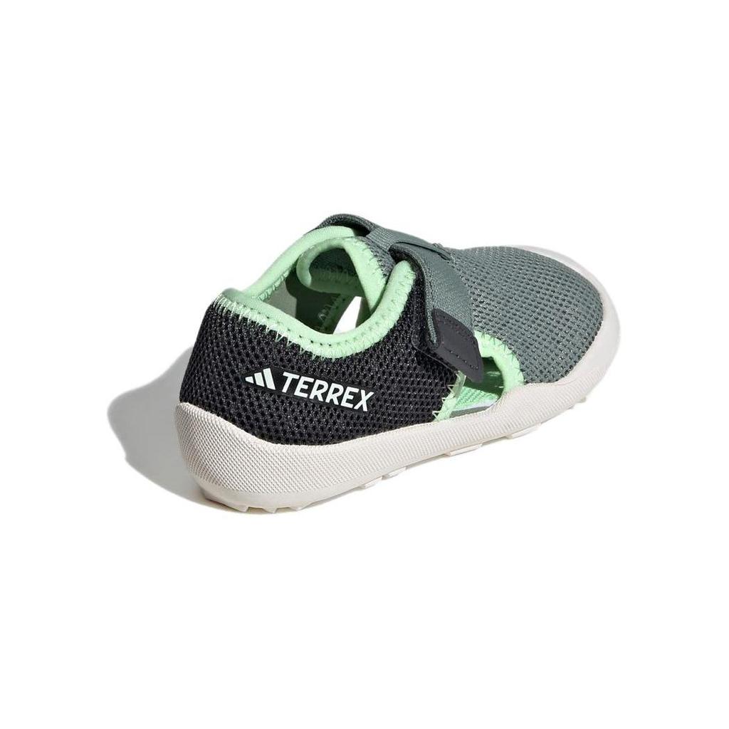 Baby Adidas Captain Toey Breathable And Lightweight Low Top Toddler Shoes Gray Green IF3109