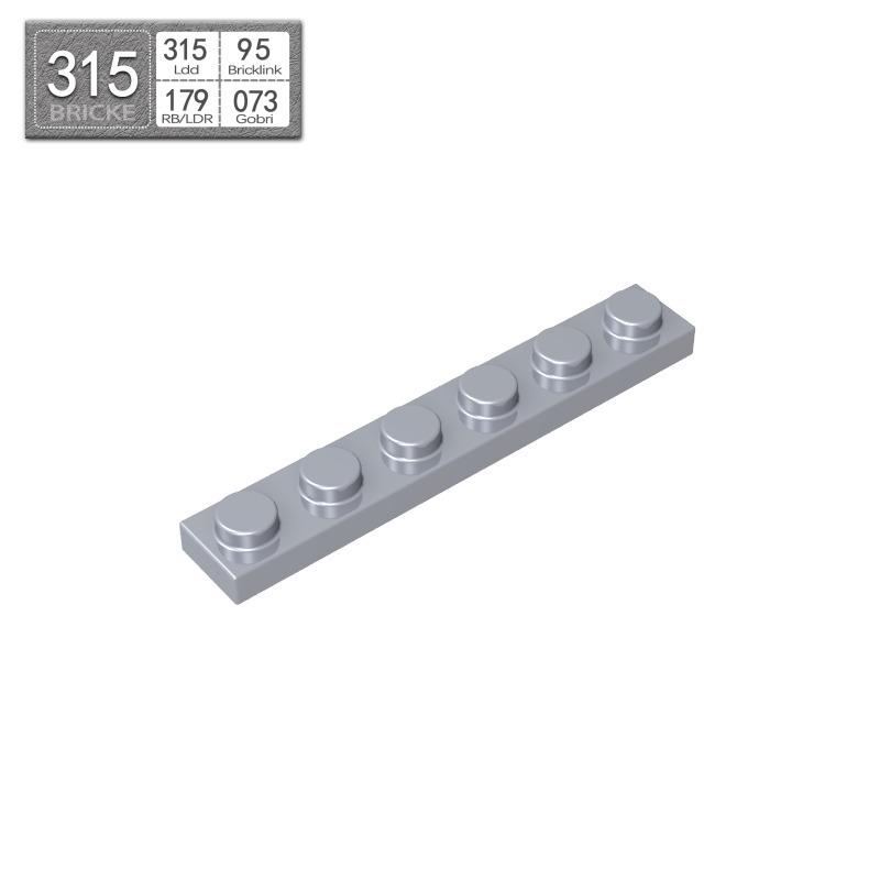 BRICKE 1x6 Thin Plate for Lego 3666 Compatibility – Loose MOC Building Blocks