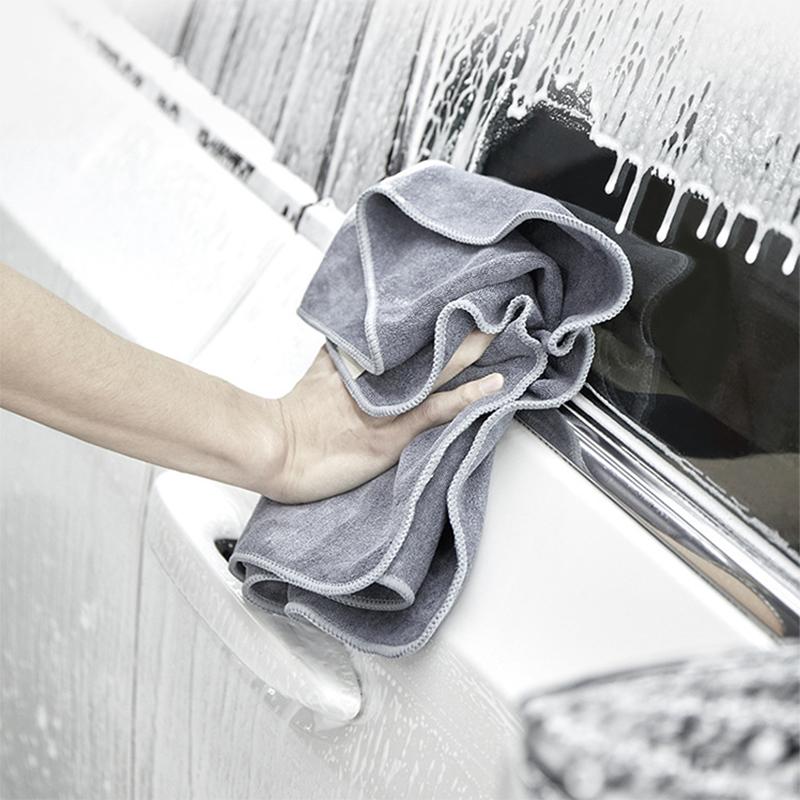 Microfibre Car Wash Towel  Soft Drying Cloth Car Body Towels Double Layer Plush Towel Car Accessories For Toyota Tesla Model