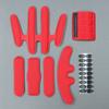 24 Stück/Set Helm Polster Kits Versiegelter Schwamm Ersatz Motorrad Fahrrad Radfahren Universal Schaumstoffpolster Set