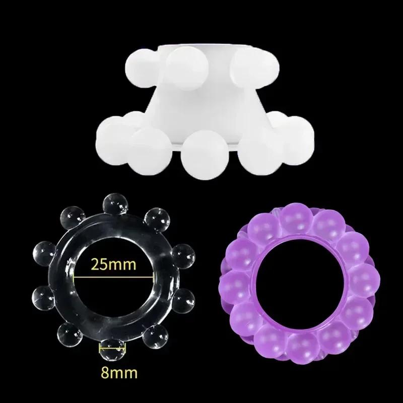 3pcs/set Penis Ring Enhance Dick Erection Delayed Ejaculation Cock Enlargement Lasting Semen Lock Ring Adult Sex Toys