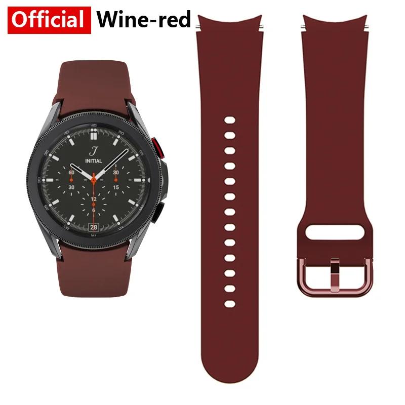 

Silicone Strap For Samsung Galaxy Watch 6-4 Classic 47mm/43mm Pro 45mm No Gap Sports Bracelet Galaxy Watch FE 7/6/5/4 40mm 44mm Galaxy Watch 7-6-5-4