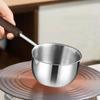304 Stainless Steel Hot Oil Pot Milk Pan Stainless Steel Sauce Small Saucepan Cooking Boiling Butter Warmer Melting Kitchen Pan